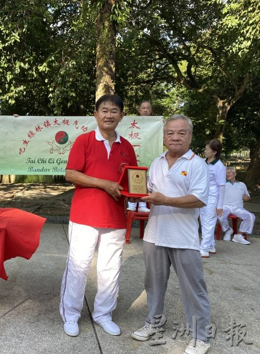 (大都会)绿林镇太极气功十八式交流会   百人大汇操