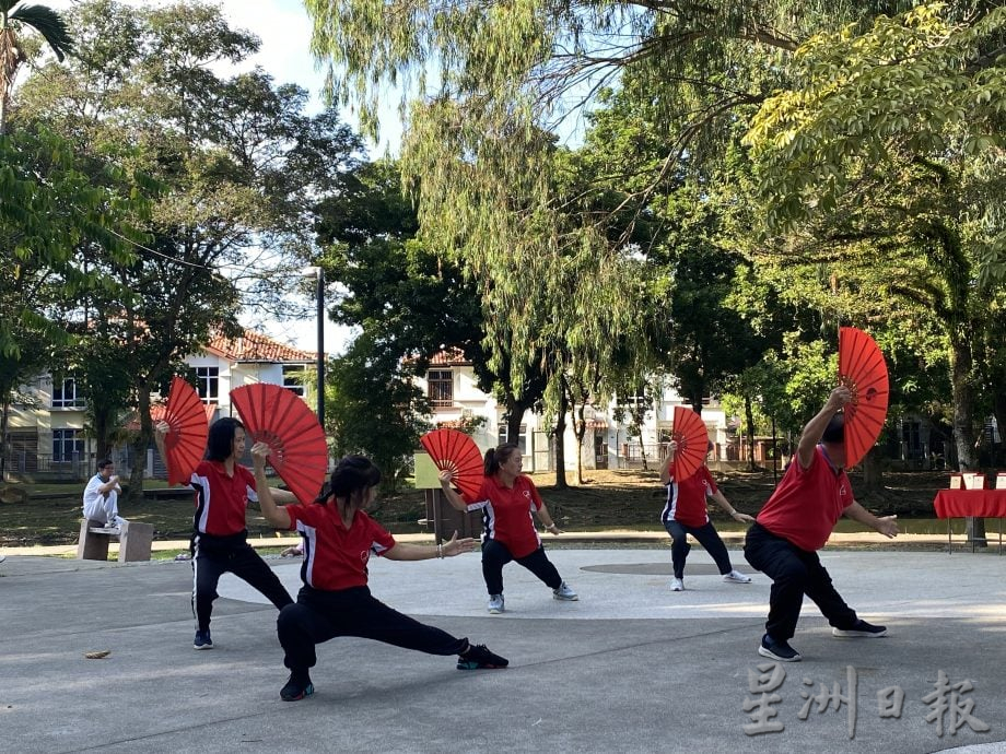 (大都会)绿林镇太极气功十八式交流会   百人大汇操