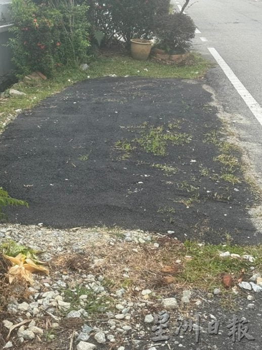 NS淡边/居民被“承包商”游说屋前铺路,结果工程货不对办引发不满