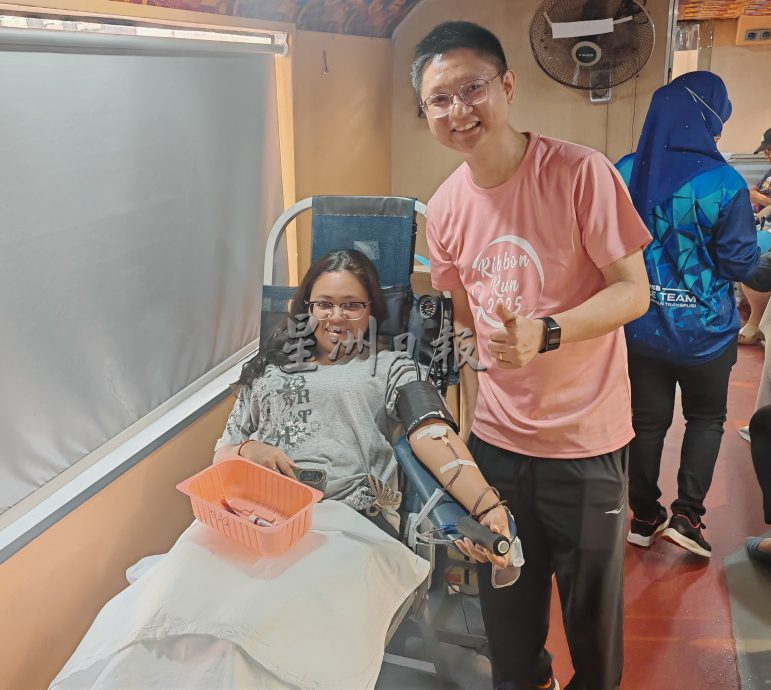 （大北马）郑瑞隆提醒捐血者，必须如实报告个资。