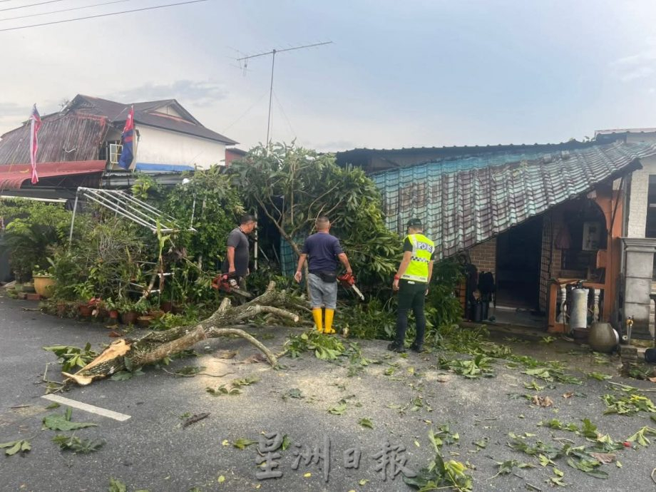 拉央拉央风灾 30民宅店屋被掀屋顶