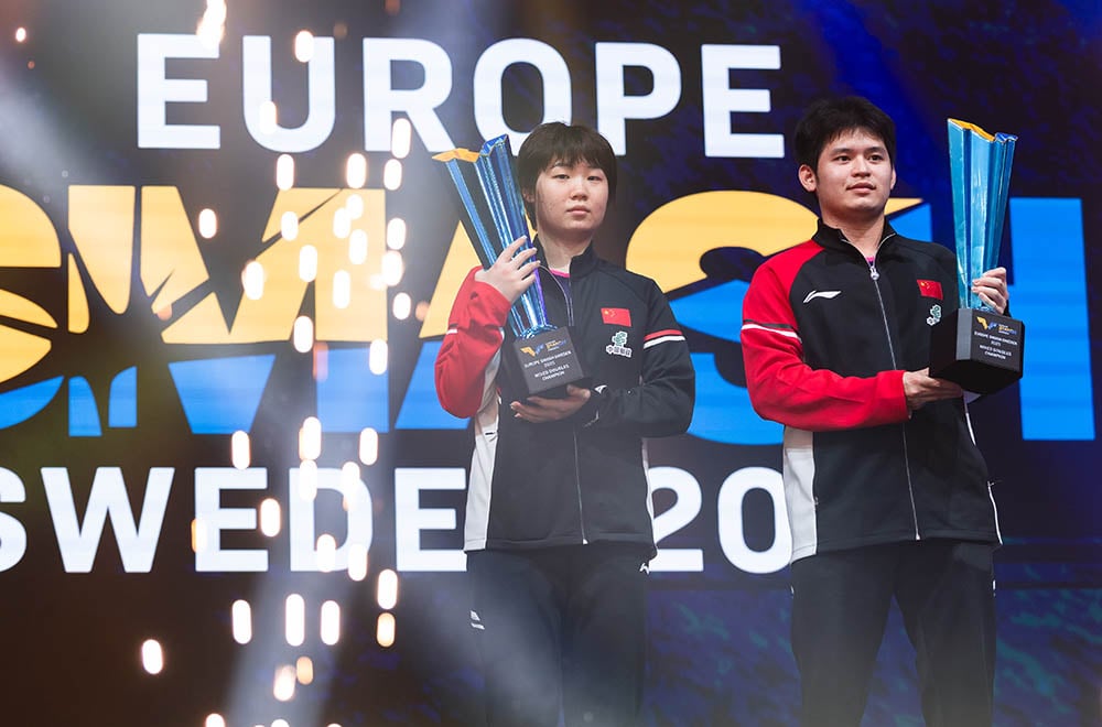 WTT欧洲大满贯赛| 男女双打坐亚望冠  中国锁定混双女单冠军