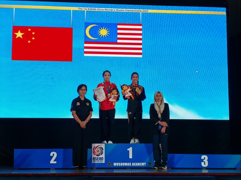 2025年第一届中国-东盟巾帼武术锦标赛| 相继武出金牌为国争光  大马世冠女侠大放异彩