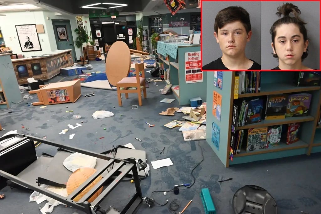 2少年破坏图书馆 母亲亲手揪进警局