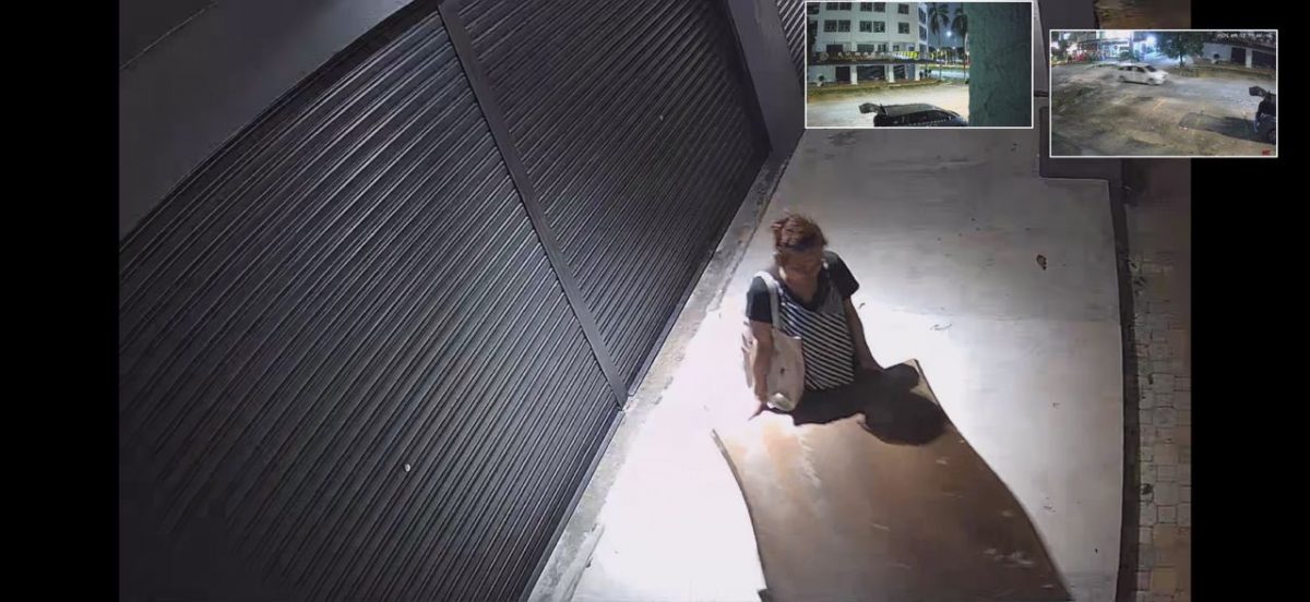 “鸳鸯盗贼”4分钟偷走长桌店家反促请可上门好好讲