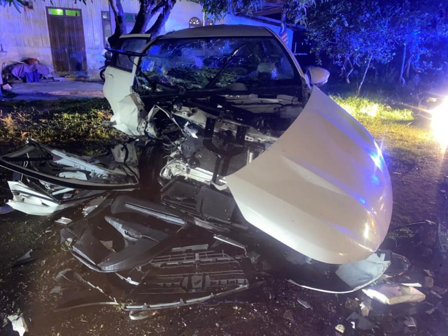 东（已签发）：瓜登轿车相撞致1死4伤