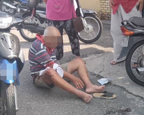 东:(已签发)独居长者骑摩托车跌倒 手脚受伤