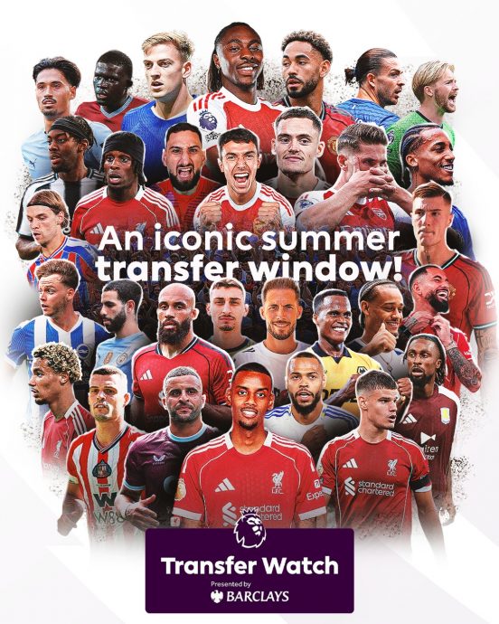 今夏转会窗烧逾500亿创纪录 英超冠绝世界足坛