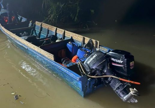 偷渡客被森甲海事执法机构扣捕