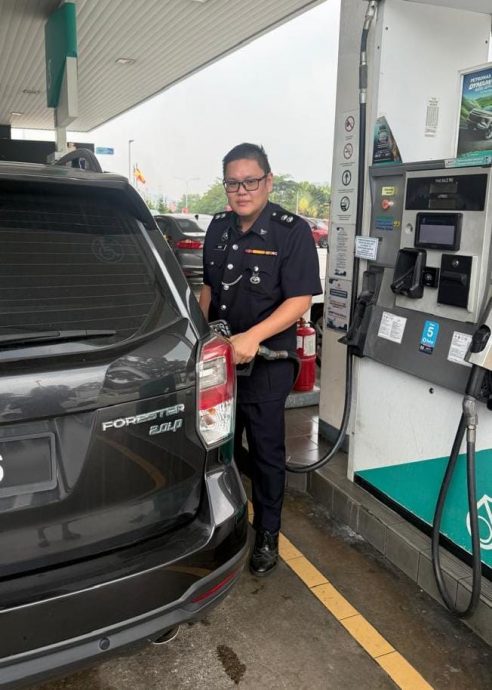 军警率先体验Budi95·总警长感谢昌明政府行动支持军警部队