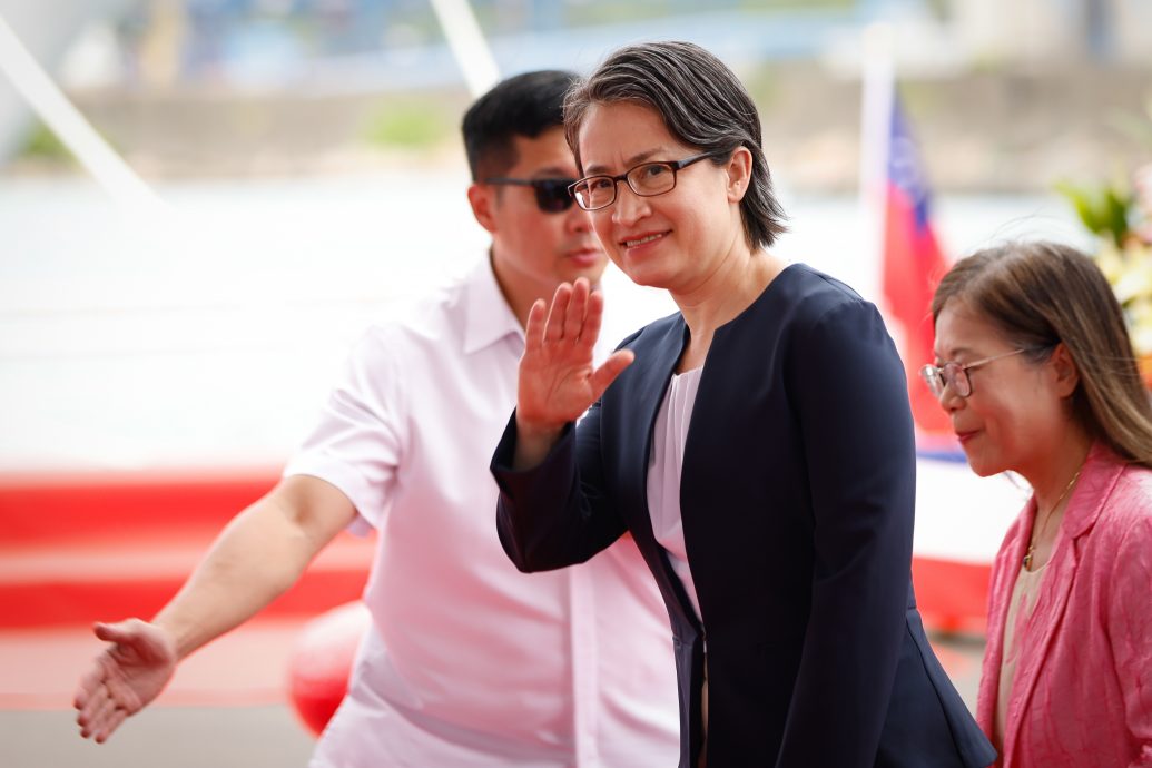 千吨级花莲舰交船 萧美琴：续提升舰队能量 强化海域防线