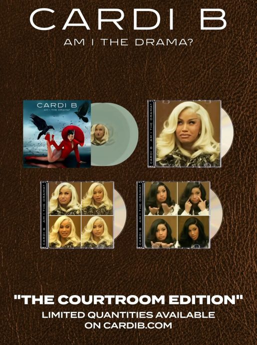 卡蒂碧表情包爆红 新专辑推法庭版封面