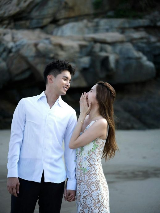 否认跟百亿富二代同游 朱晨丽尴尬恭喜何广沛结婚	