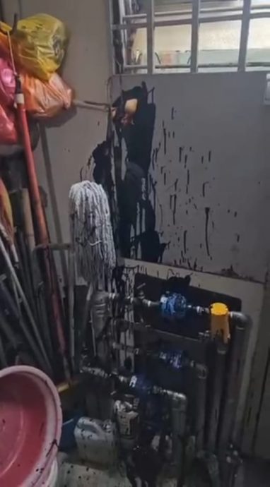 大都会-/早报头/久别前任纠缠讨债 泼漆又泼屎!8图