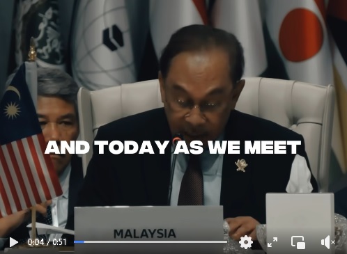 安华脸书 为GSF船只祈祷