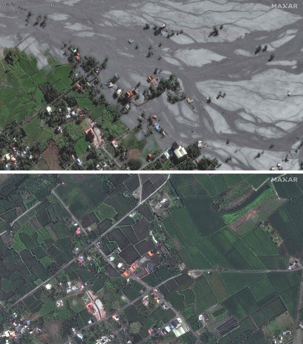  宛如铺上水泥 莲光复乡卫星对比照曝光 