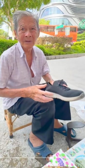 已签发 全国:暖势力:50年辛勤补鞋养家 公众暖心支持狮城老鞋匠