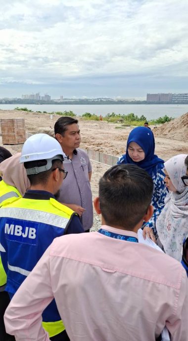 已签发 柔:美化与提升工程如期进行,新山市长率队视察