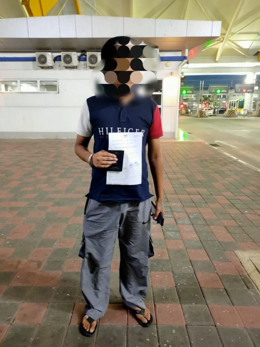 已签发（大北马）10印度男子违反访客入境条件 被AKPS拒绝入境