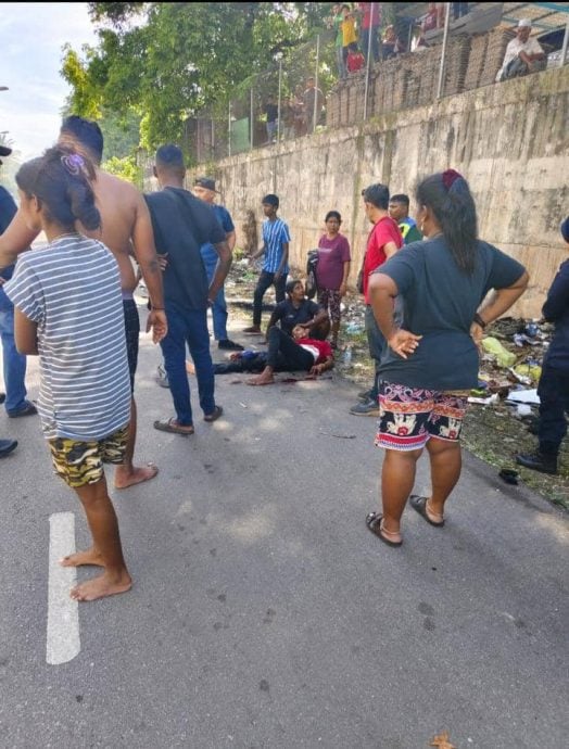 已签发（大北马）男子组屋楼下等人 遭醉汉无故砍伤