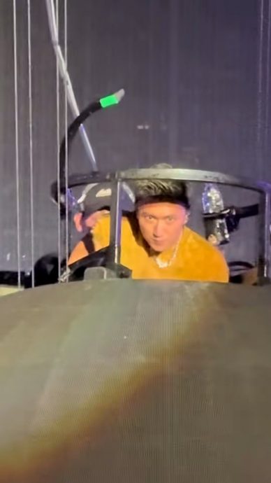 广州风暴来袭湿身开唱 谢霆锋：可惜我不叫谢停雨