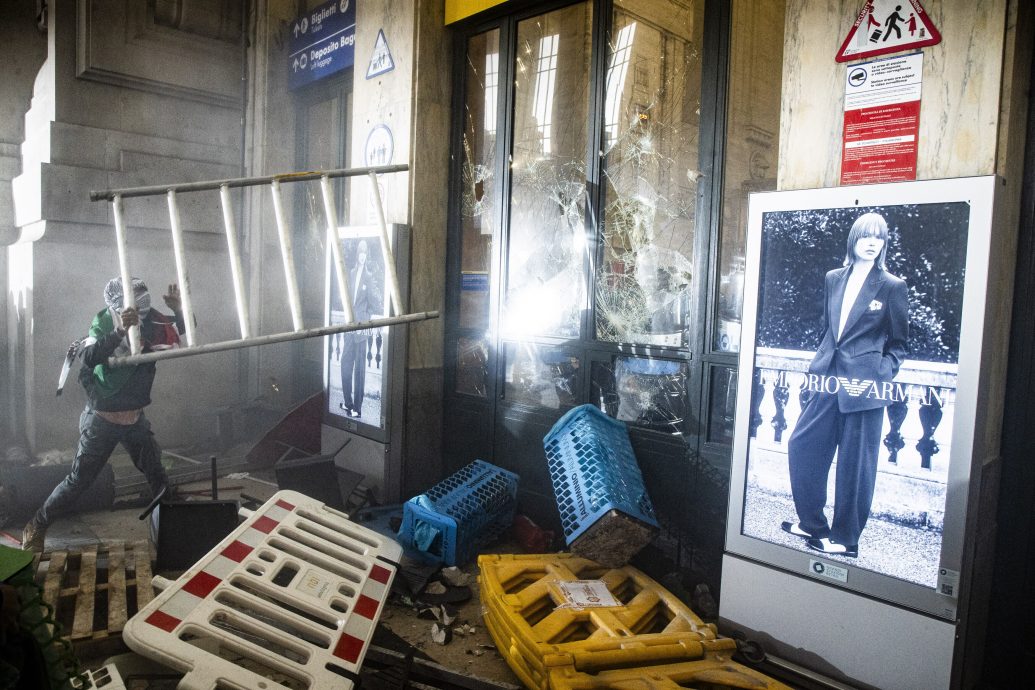 意大利75城市声援巴勒斯坦示威　米兰爆发警民冲突