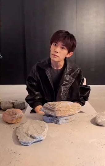 易烊千玺17分钟沉静式直播 全程堆石头网呼“抽象”