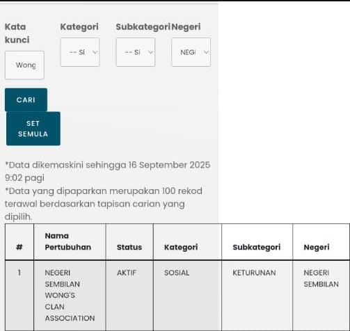 森黄氏联宗会招牌风波 | 锺锦威：社团招牌属注册局管辖　市政厅无权干预