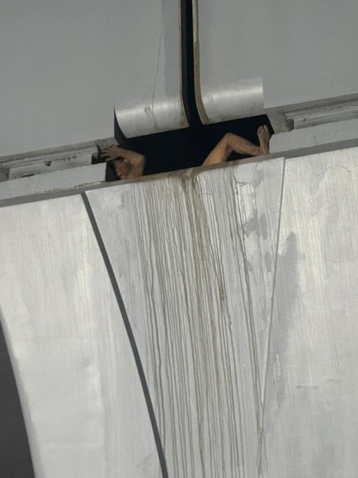 男子因企图盗电缆受困捷运站轨道下 在被消拯人员救下后当场被捕