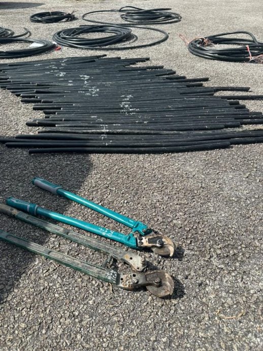 男子涉偷窃马电讯电缆时遭巡警识破