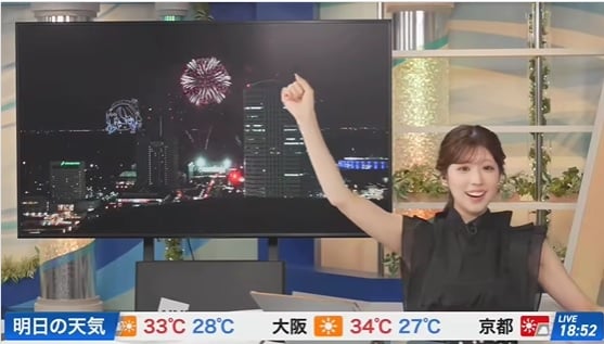 **看世界（只供网）**日气象主播“呆萌播报”爆红　网：融化了