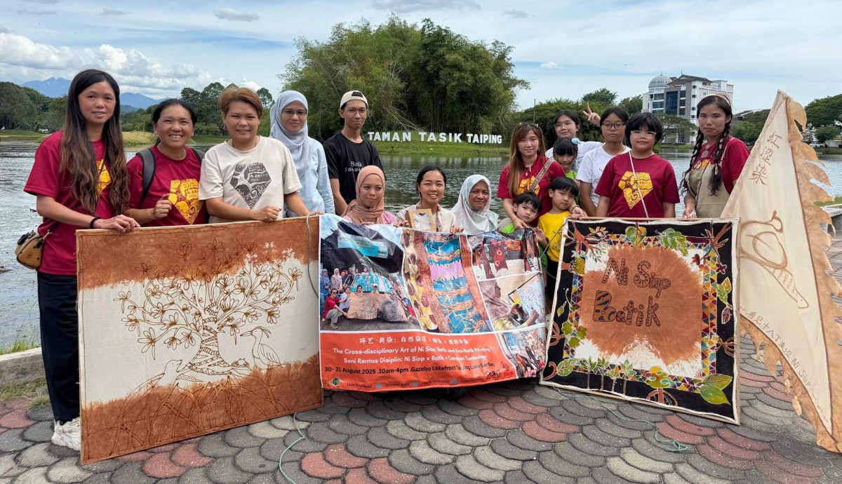 看见十八丁国庆日 办跨艺共染分享染布故事