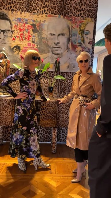 米兰时装周变《Prada恶魔》片场  梅丽史翠普喜相逢本尊