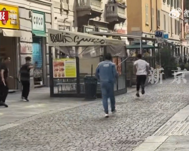 米兰街头一名华人被砍十几刀仍在抢救 嫌犯被捕作案动机未明