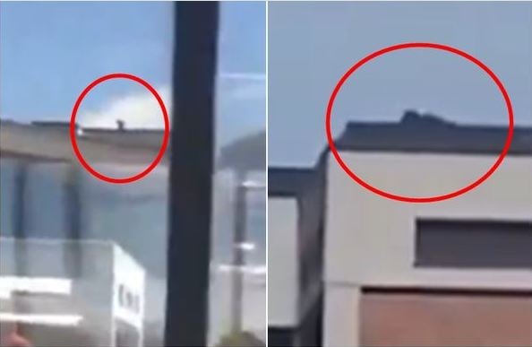 视频 | 狙杀美国右翼战将 一枪毙命 疑似枪手画面曝光 俯卧屋顶迅速跑走