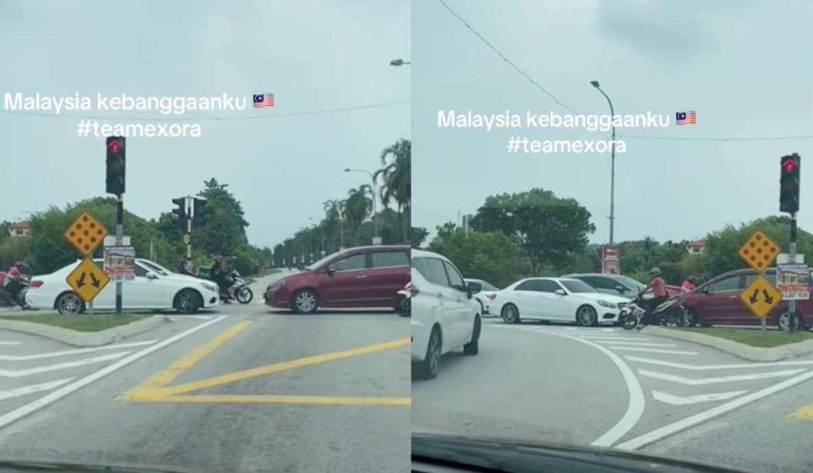 视频|奔驰司机逆行插队 被Exora迎头一路逼退