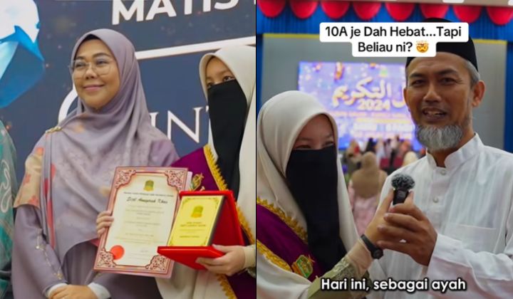 视频|女儿考10A还会说流利日语 父亲到场祝贺令网民赞叹！