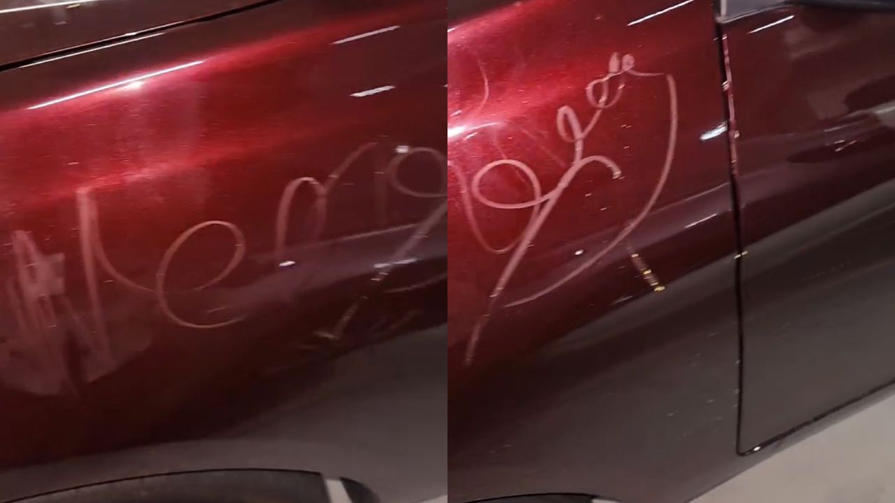 视频|孩刮花女子轿车引公愤 网轰:该严惩教他懂规矩