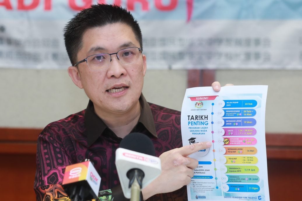 请取代/黄家和:师训华小组1120人报到创纪录 “统考生录取华文科10年最多”