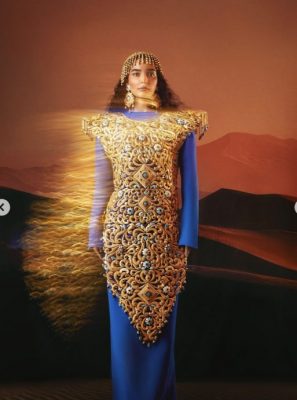 迪拜21K黄金礼服重10公斤 价值520万登健力士世界纪录