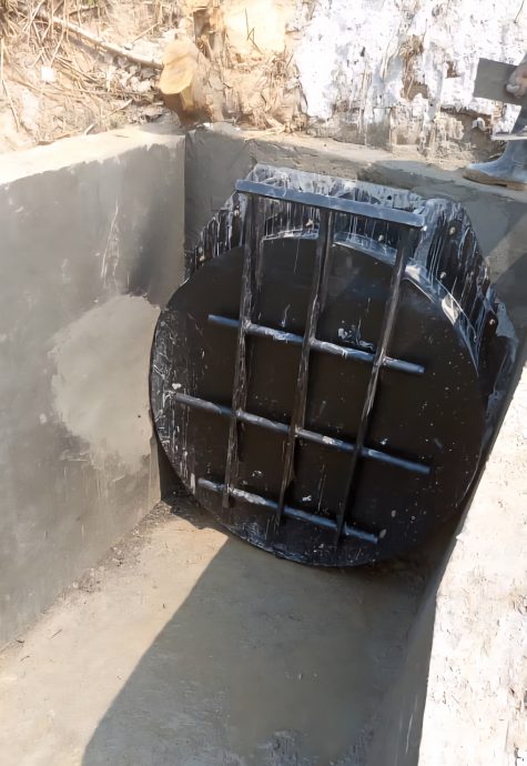 锡米山甘榜占布 河道增设水闸防灾