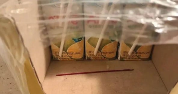 饮料箱内有红香脚 “拜拜后退货再上架卖?”