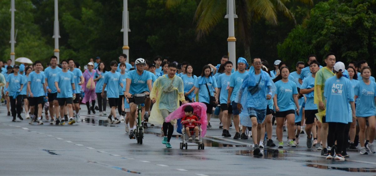 (大北马)“和平之跑”吸引约2200名参与,现场气氛活跃。