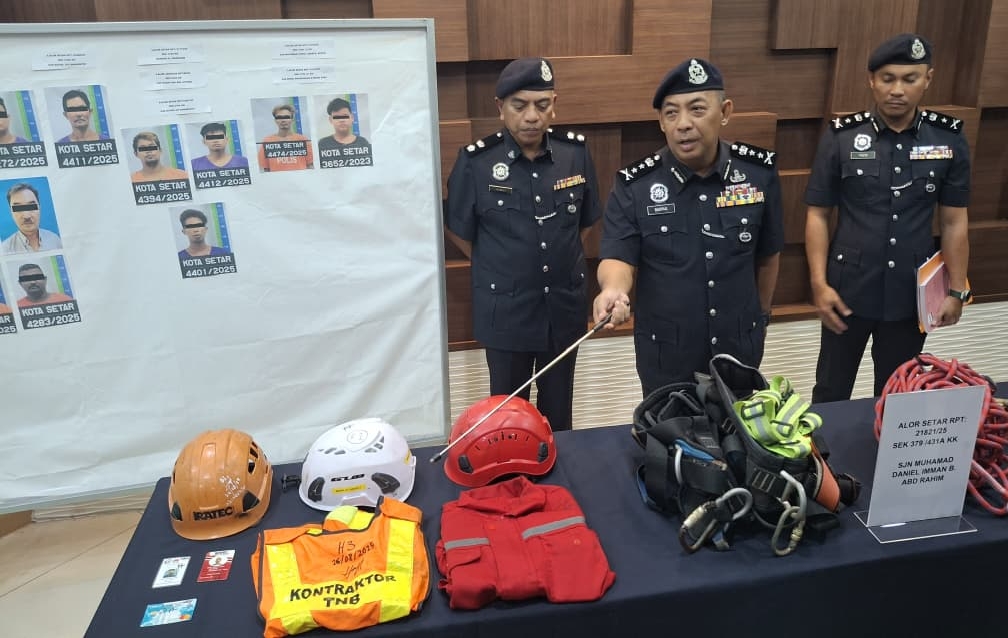 (大北马)主文/米都市区电讯变电站被闯偷电缆,10人被逮捕