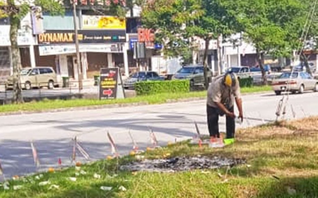 （大北马）农历七月路祭后留垃圾让非华裔清道夫感觉冒犯而不敢清理，市议员夏建强：要文明拜祭