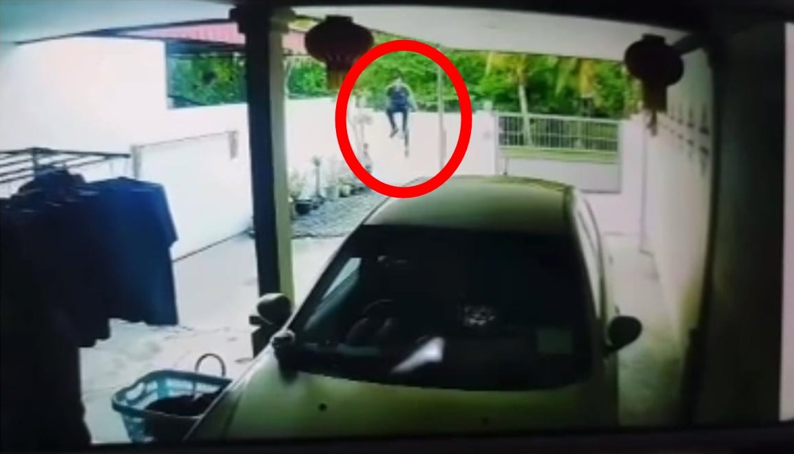 (大北马)华裔女住家晒衣遇持刀劫匪视频疯传