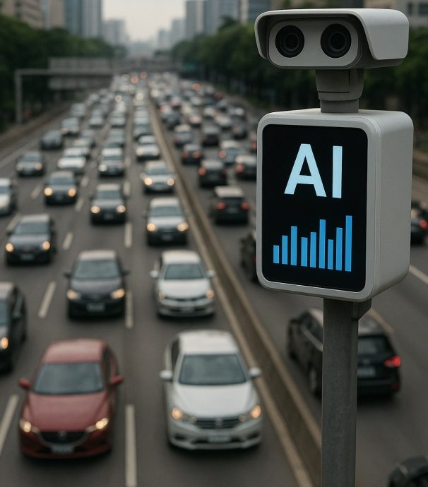 （大北马）方美铼州政府探讨方美铼探讨AI监测车流量