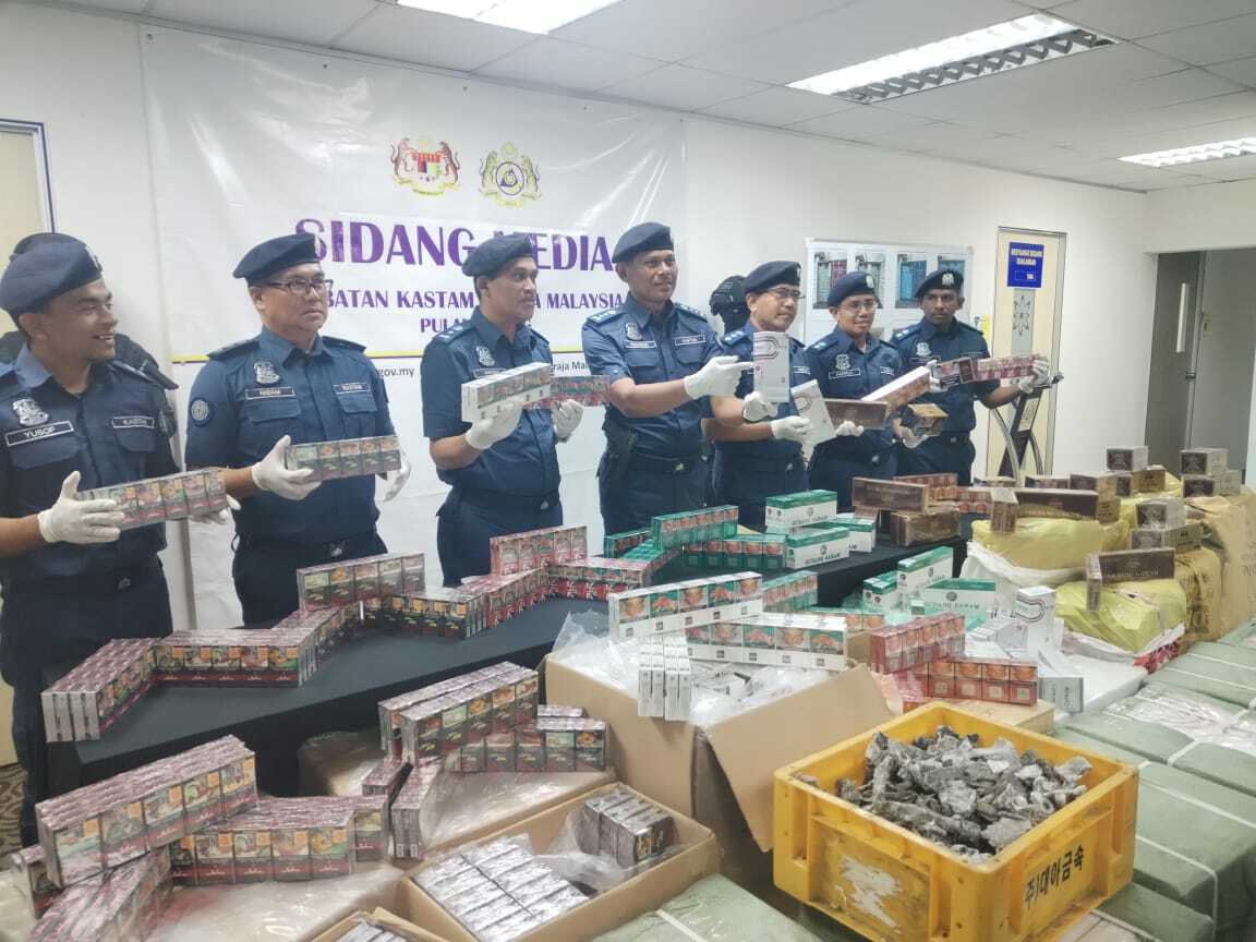 (大北马)槟关税局一月至八月起获逾七千万逃税物品