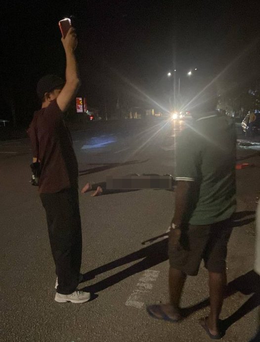 (大北马)送餐骑士不慎撞浪浪送院不治