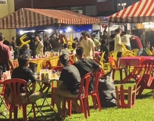 （已签发）柔：亚罗拉盂兰胜会饮食摊档   发生推搡殴斗事件